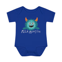 Teal Milk Monster Baby Onesie