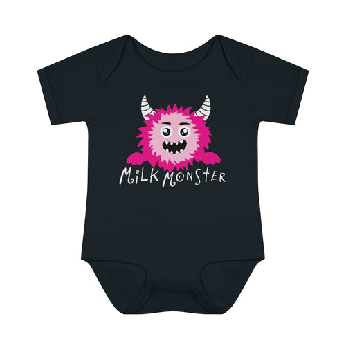 Pink Milk Monster Baby Onesie