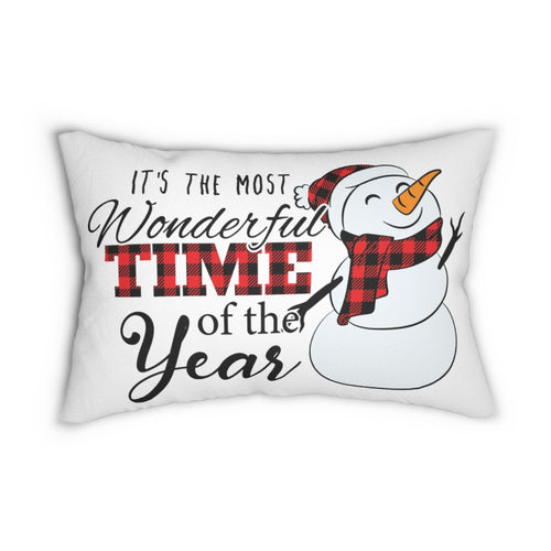 Most Wonderful Time of the Year - Spun Polyester Lumbar Pillow