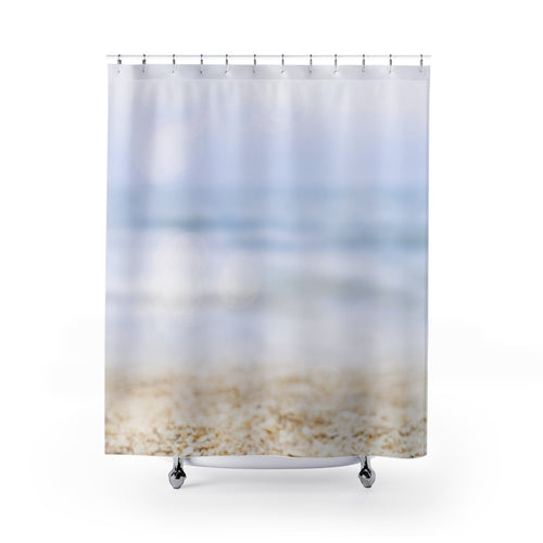 Serene Beachy Shower Curtain