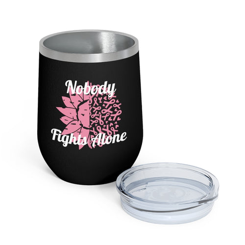 Breast Cancer Awareness - 12oz Insulated Wine Tumbler